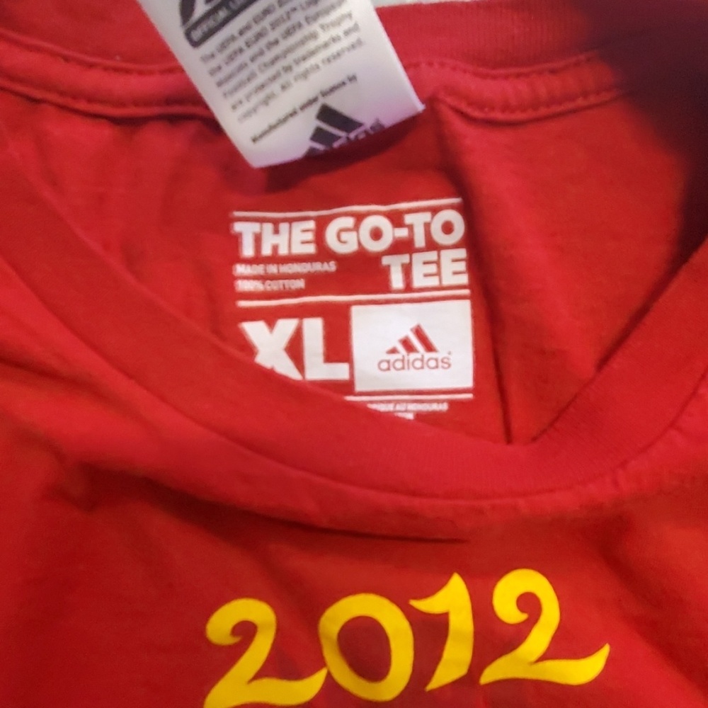 Spain 2012 adidas euro champions soccer t shirt - Picture 4 of 6